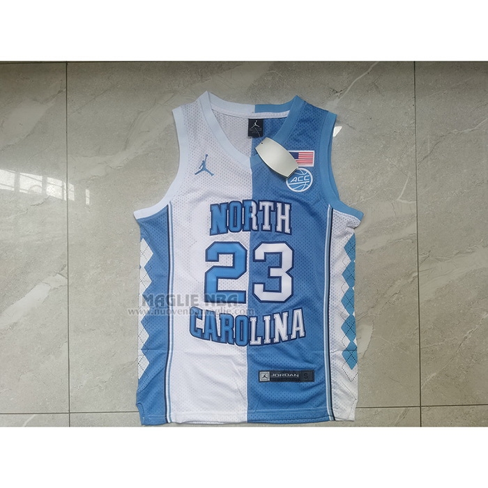 Maglia
 Michael Jordan NO 23 NCAA North Carolina Split Tar Heels Blu
 Bianco
